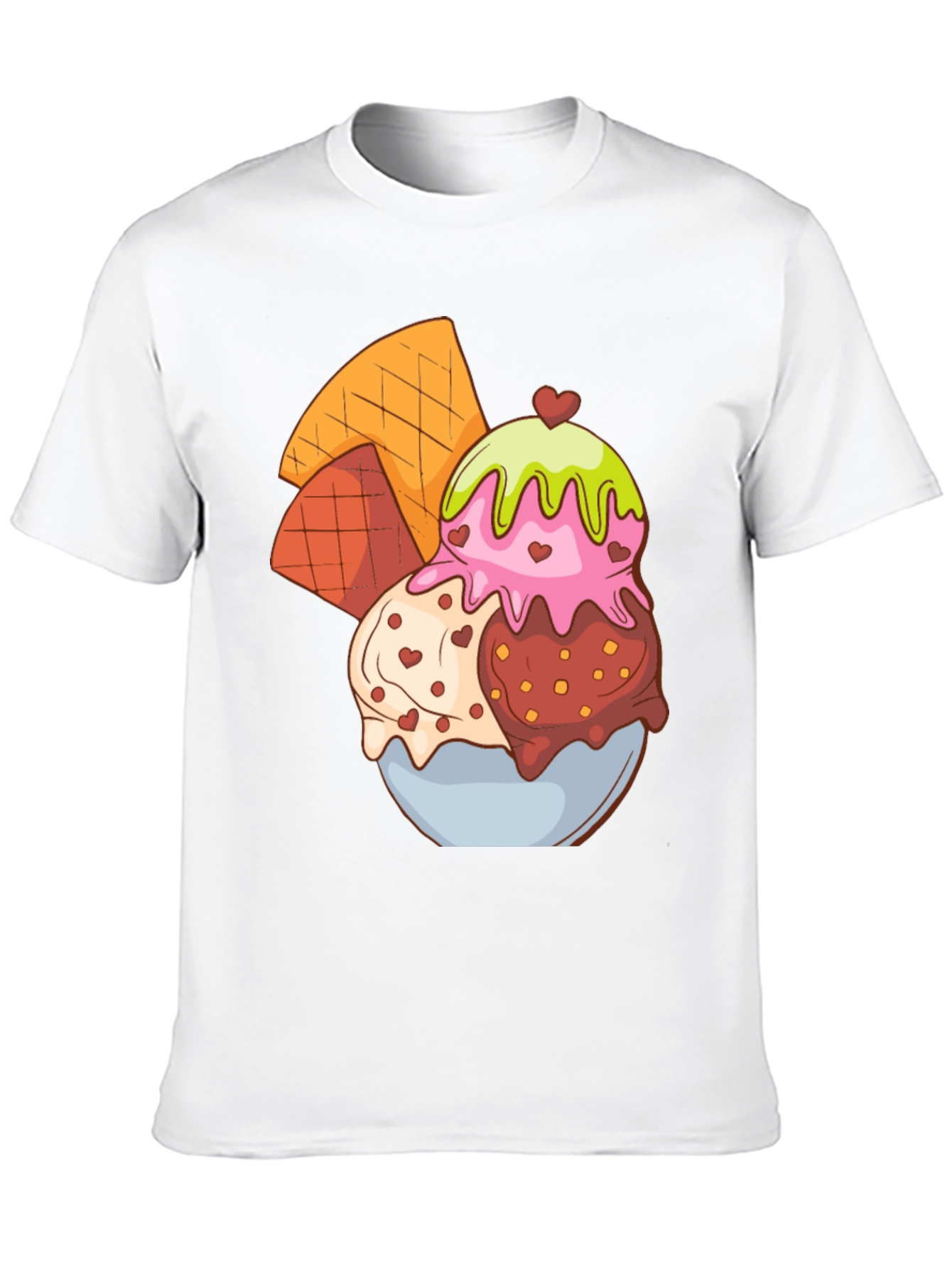 Ice Cream Dessert Graphic T-Shirt