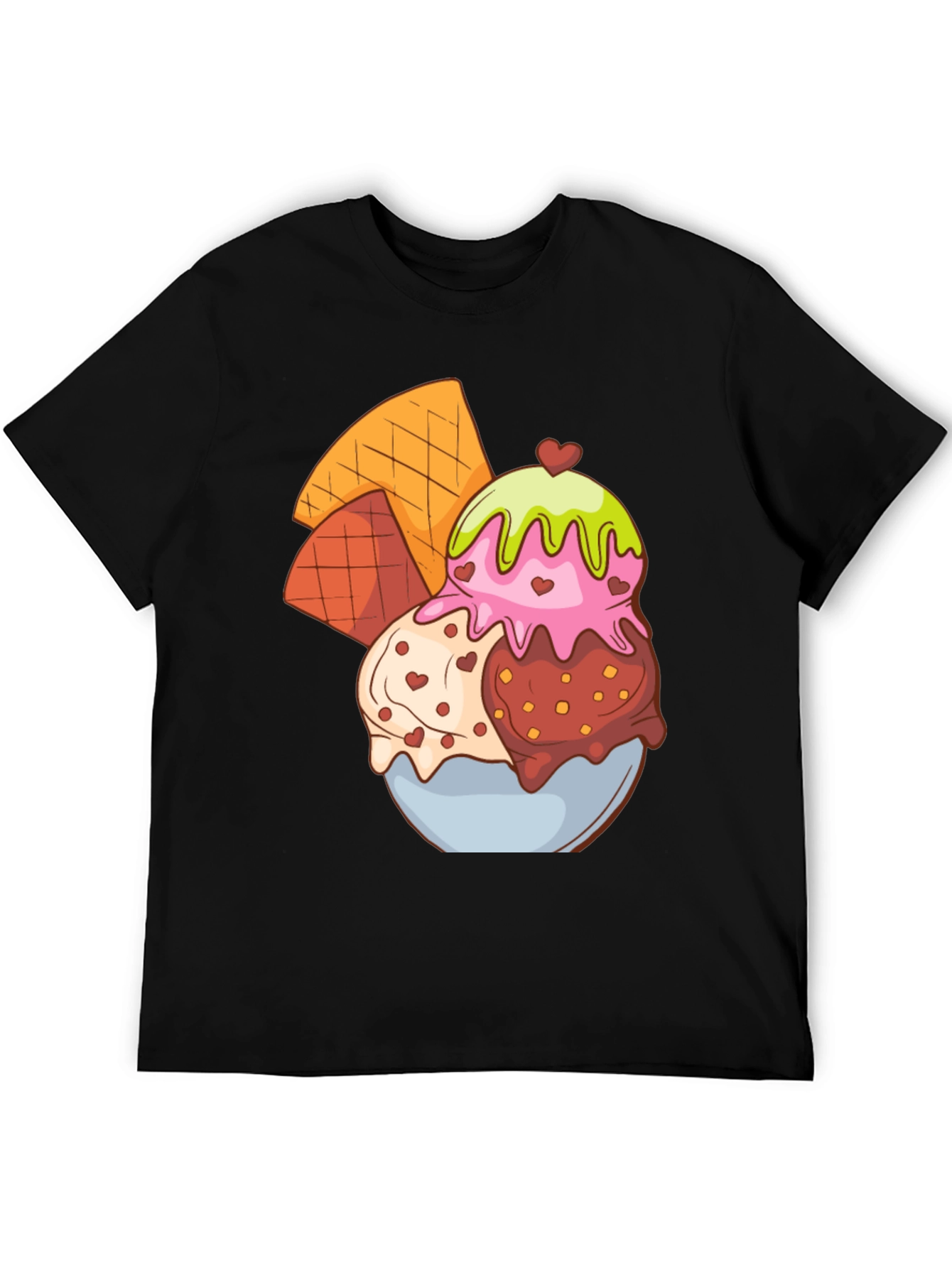 Ice Cream Dessert Graphic T-Shirt