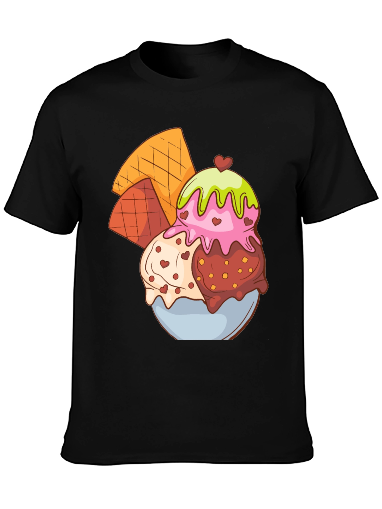 Ice Cream Dessert Graphic T-Shirt