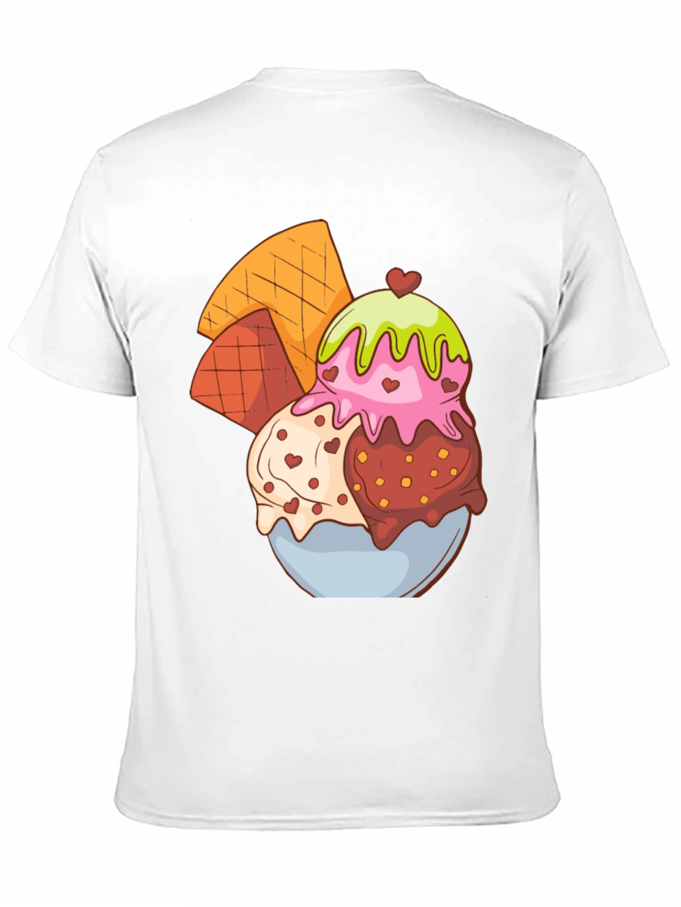 Ice Cream Dessert Graphic T-Shirt