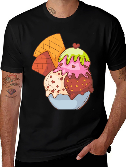 Ice Cream Dessert Graphic T-Shirt