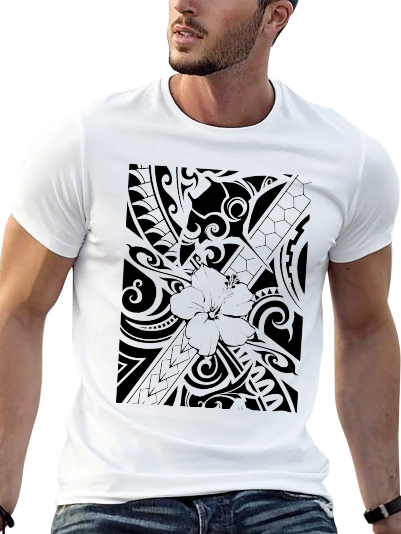 Tribal Flower Graphic Tee
