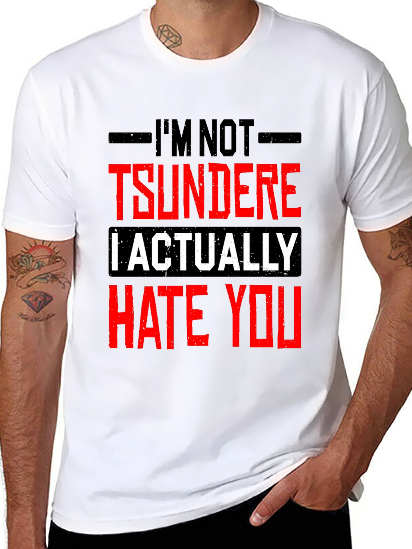 Im Not Tsundere Funny Graphic Tee