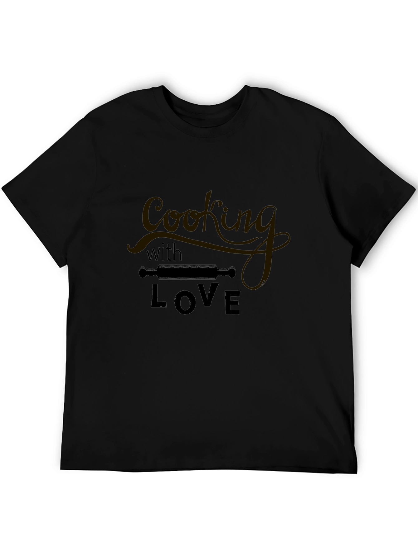 Cooking with Love Black Graphic Tee