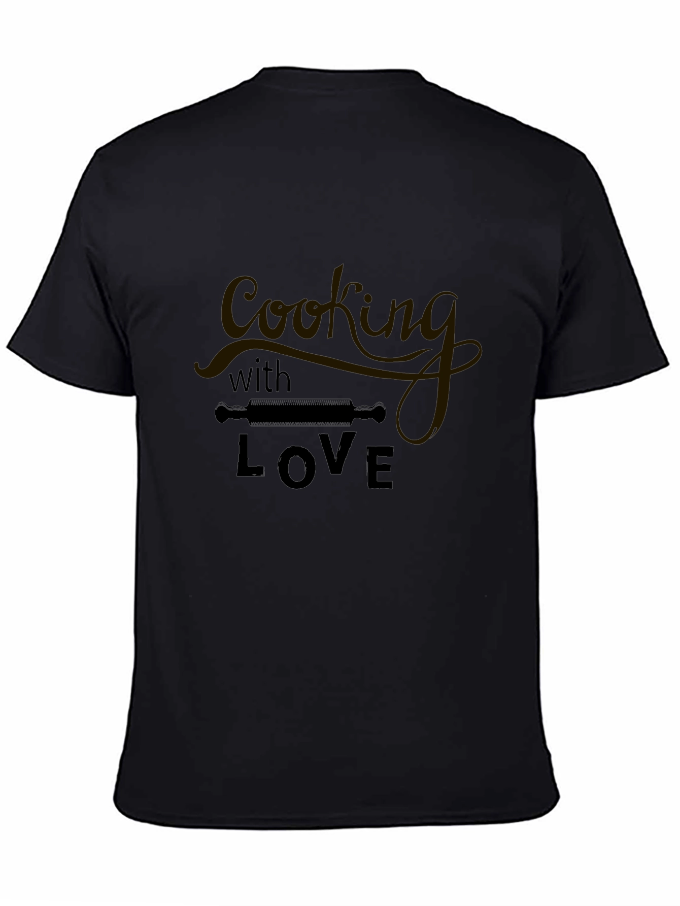 Cooking with Love Black Graphic Tee