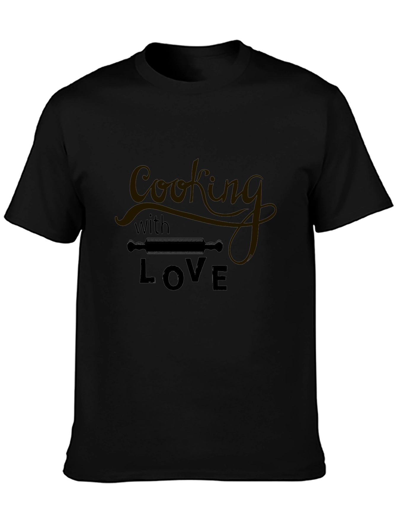 Cooking with Love Black Graphic Tee