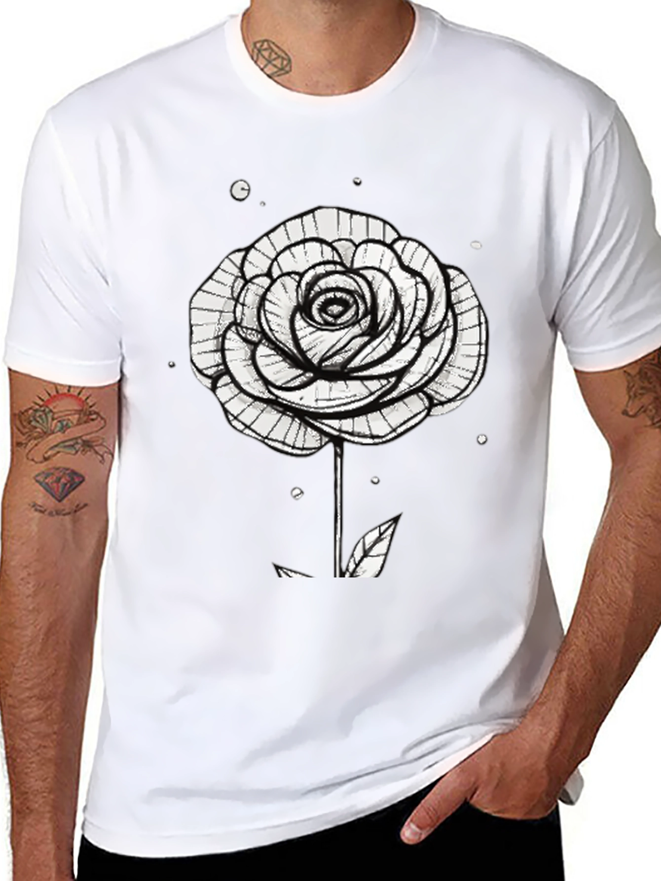 Black Rose Graphic T-Shirt