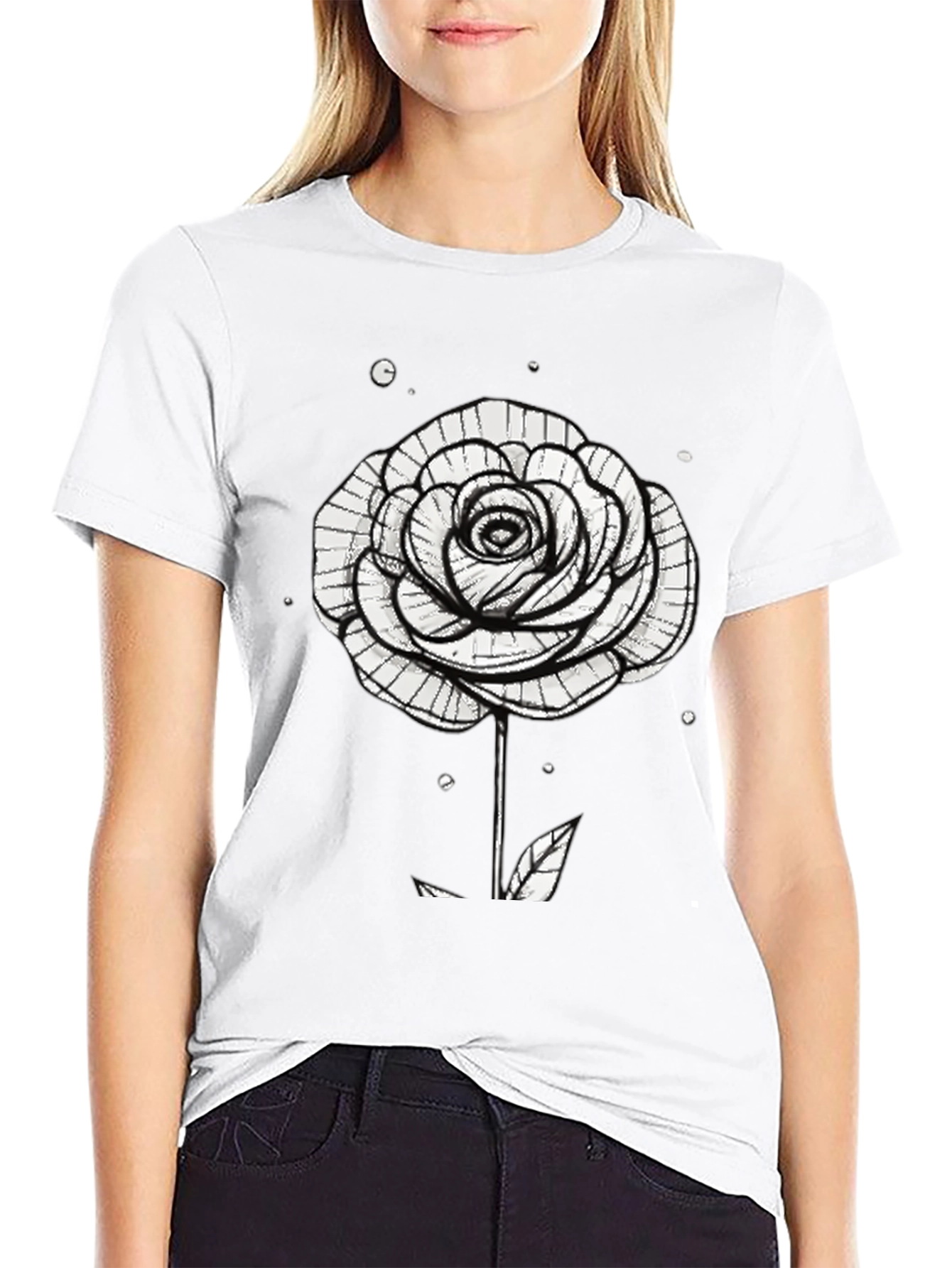 Black Rose Graphic T-Shirt