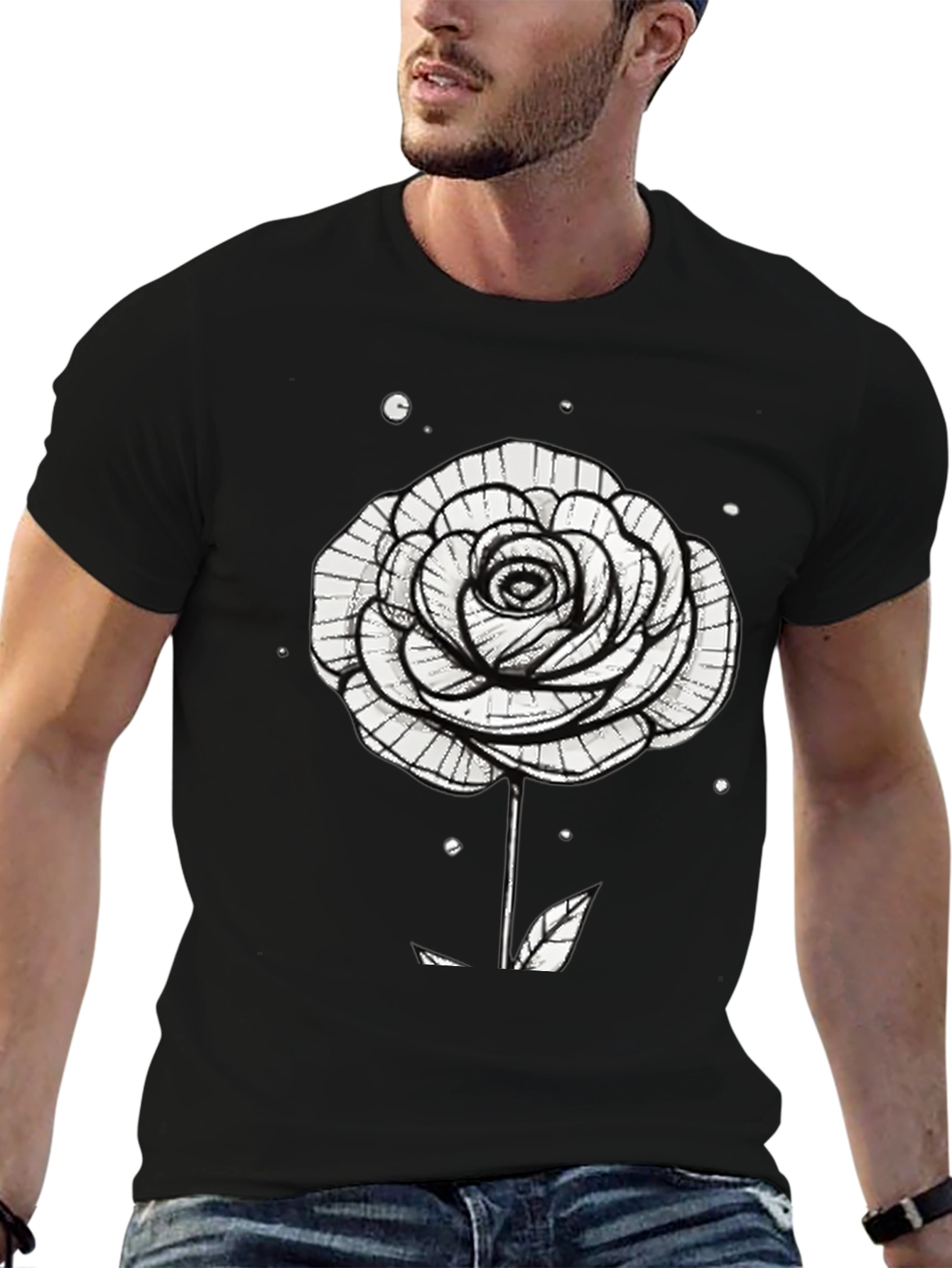 Black Rose Graphic T-Shirt