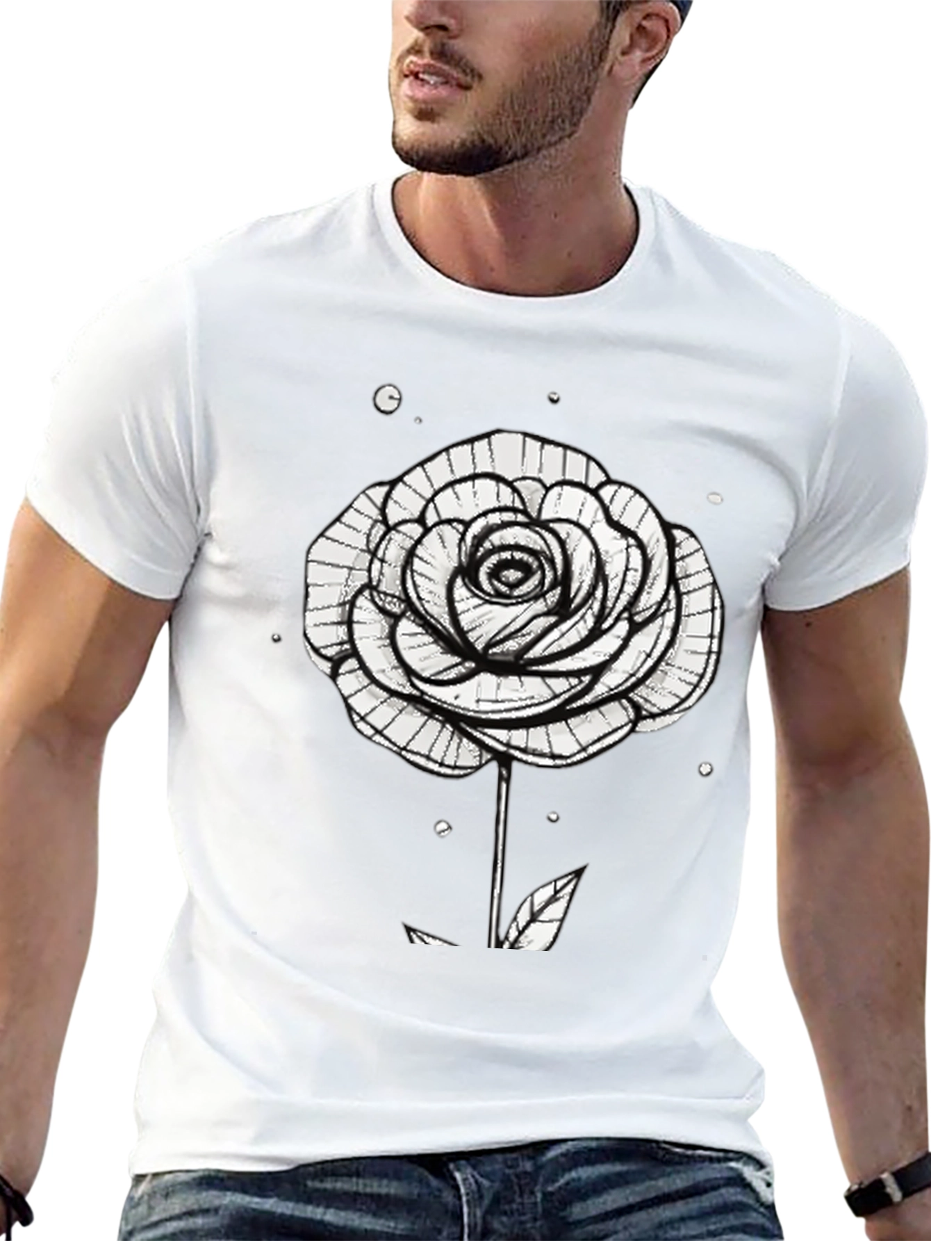 Black Rose Graphic T-Shirt