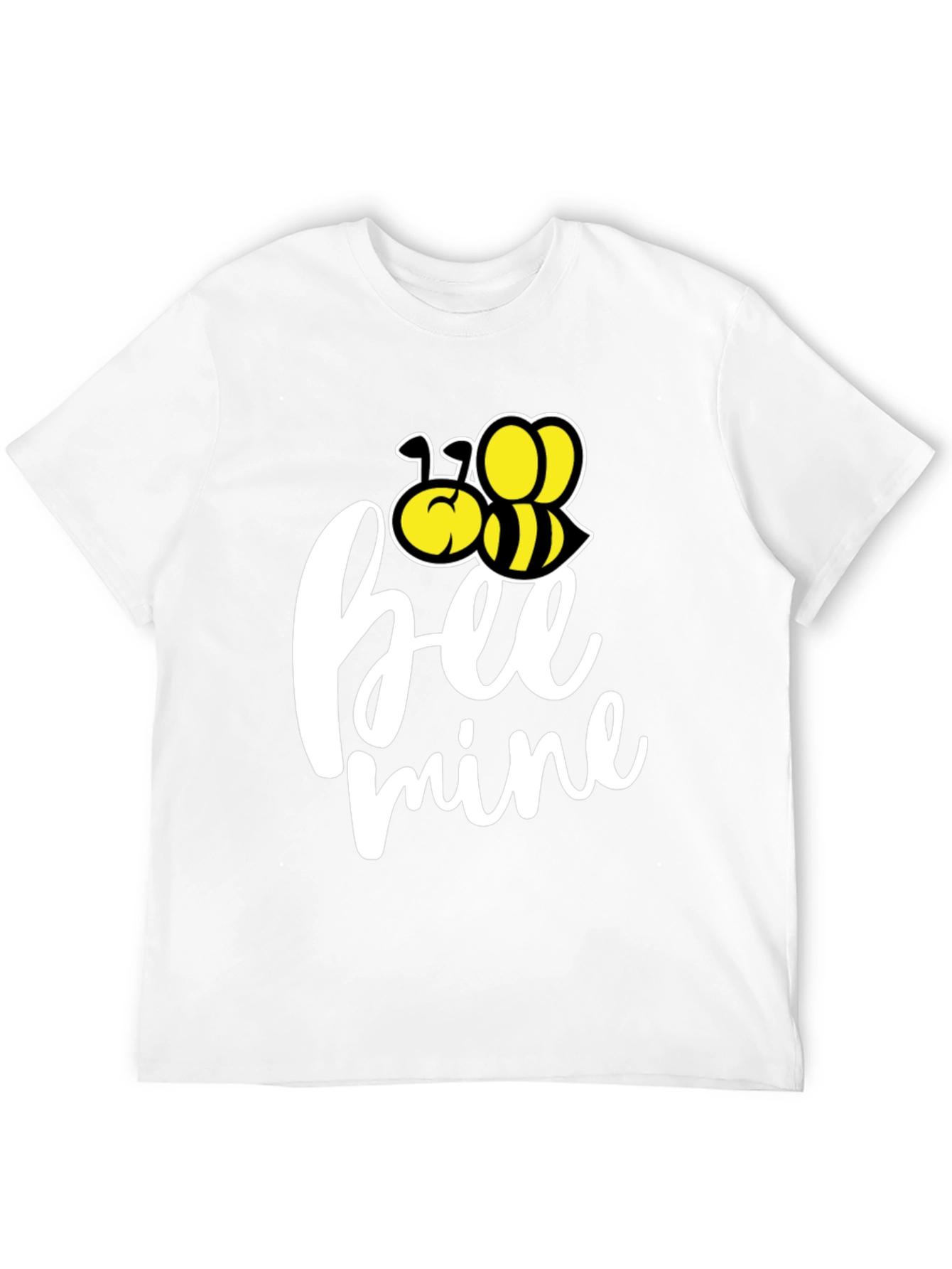 Bee Mine Graphic Tee - Black Cotton T-Shirt