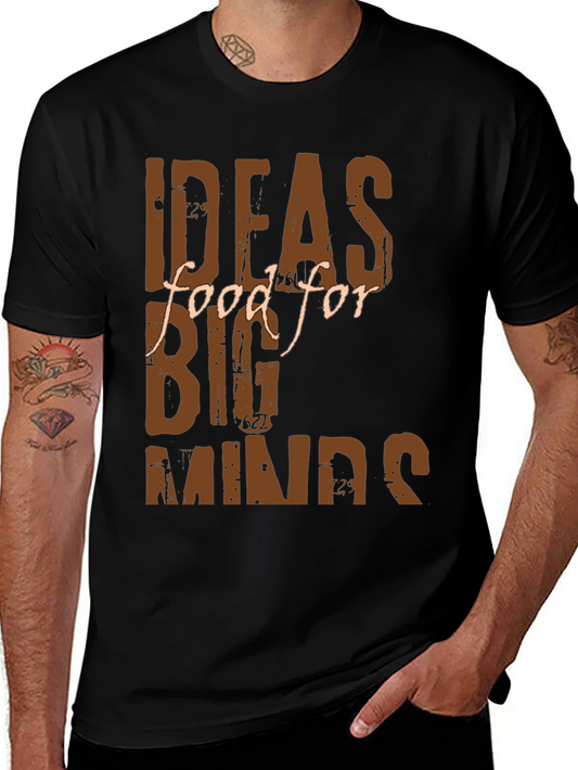 Ideas Food for Big Minds T-Shirt - Graphic Tee
