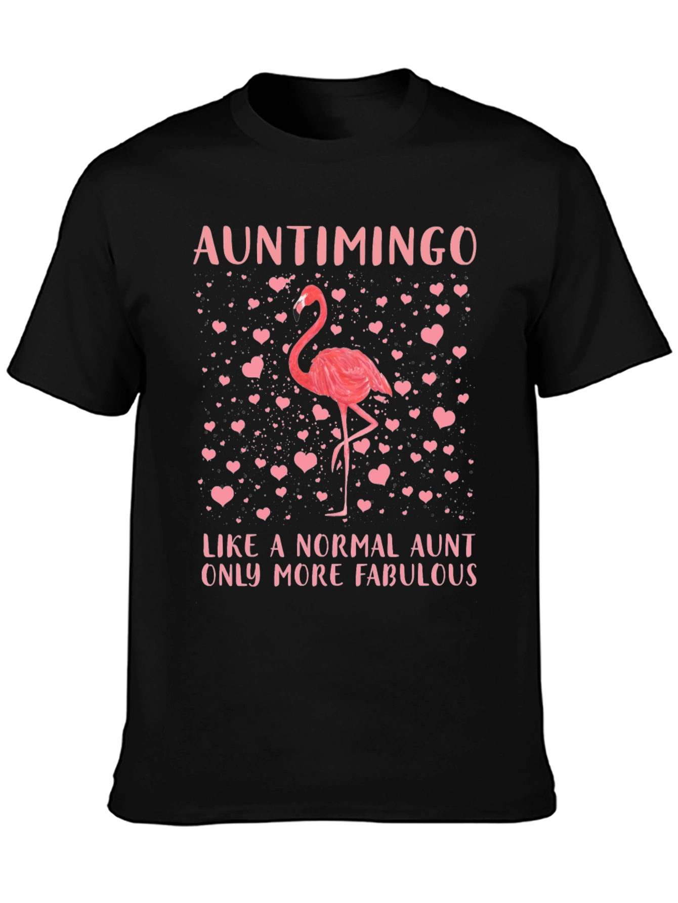 Auntimingo Graphic Tee: Fabulous Aunt Flamingo T-Shirt