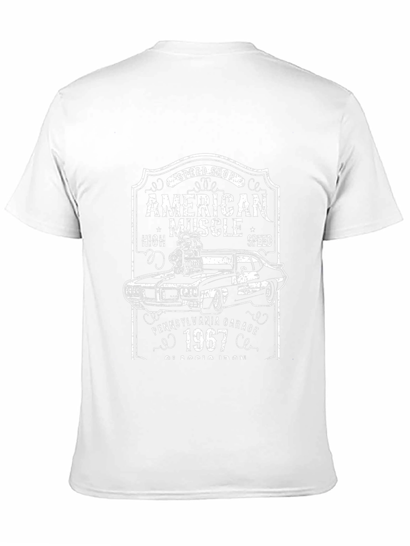 American Muscle Car 1967 Black T-Shirt
