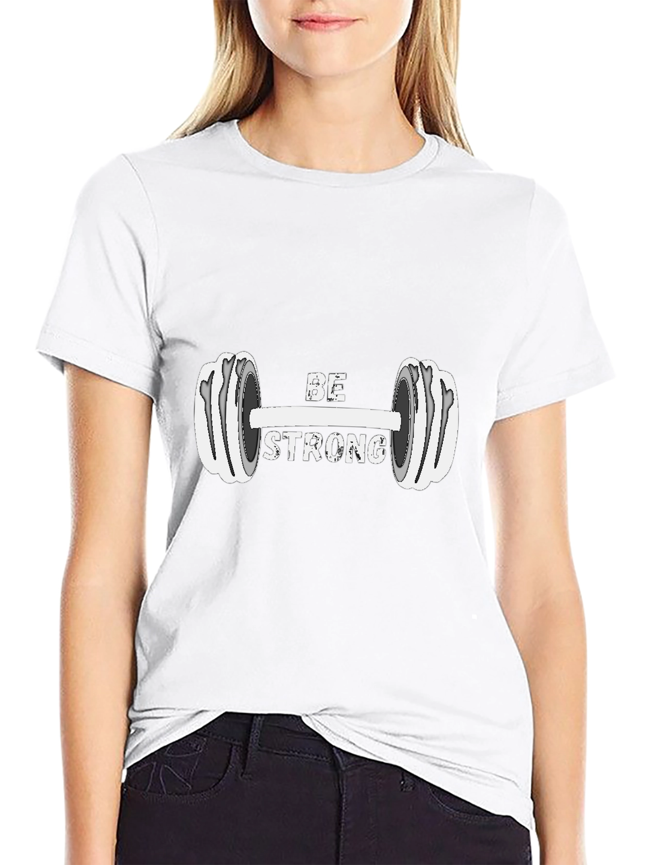Be Strong Graphic Print T-Shirt