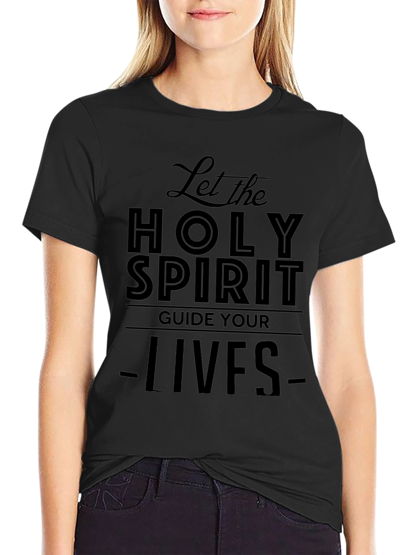 Holy Spirit Graphic T-Shirt - Black