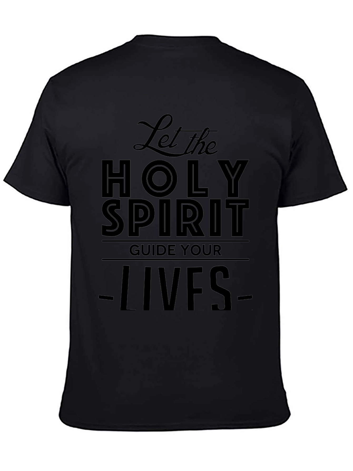 Holy Spirit Graphic T-Shirt - Black