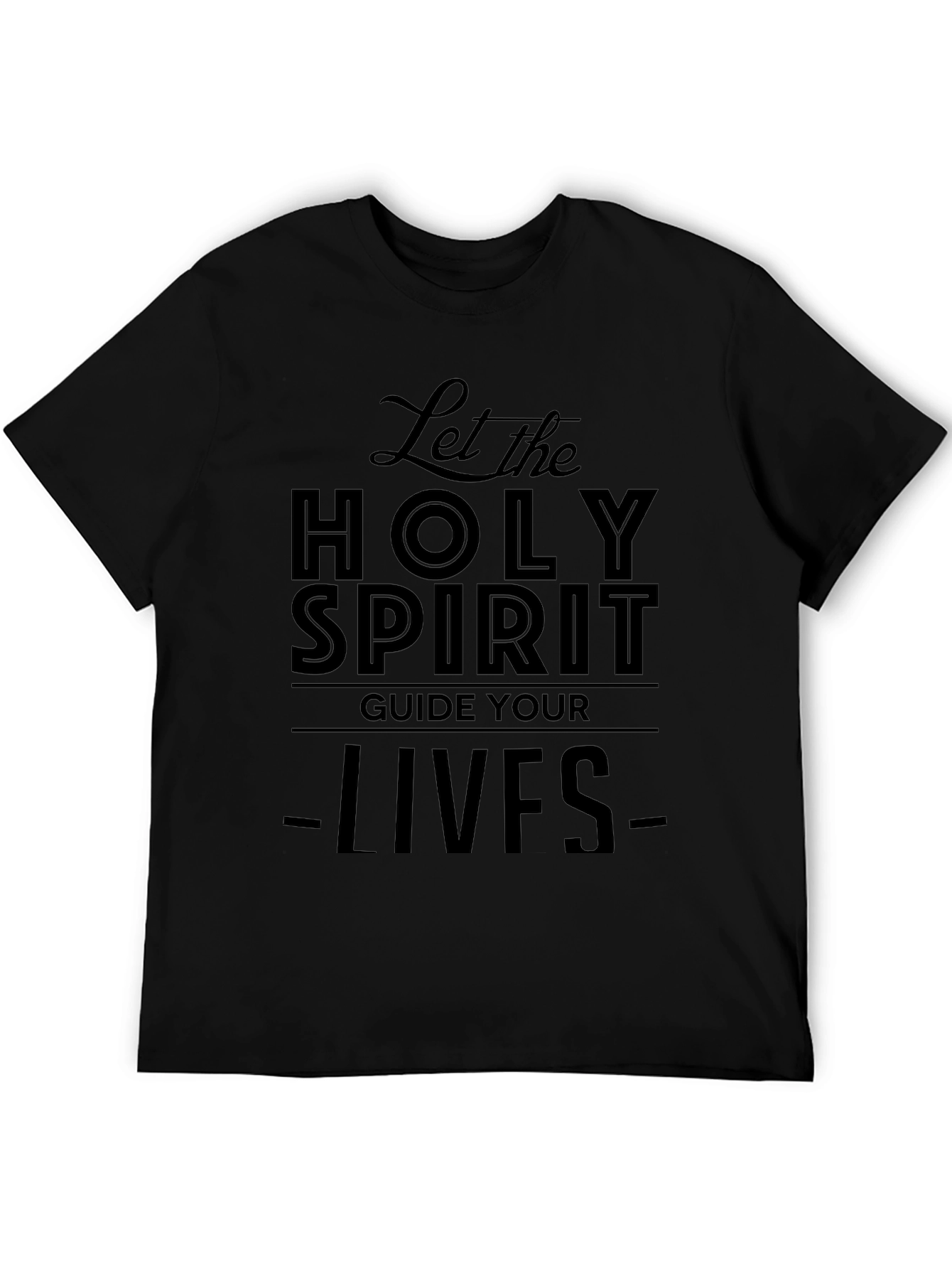 Holy Spirit Graphic T-Shirt - Black