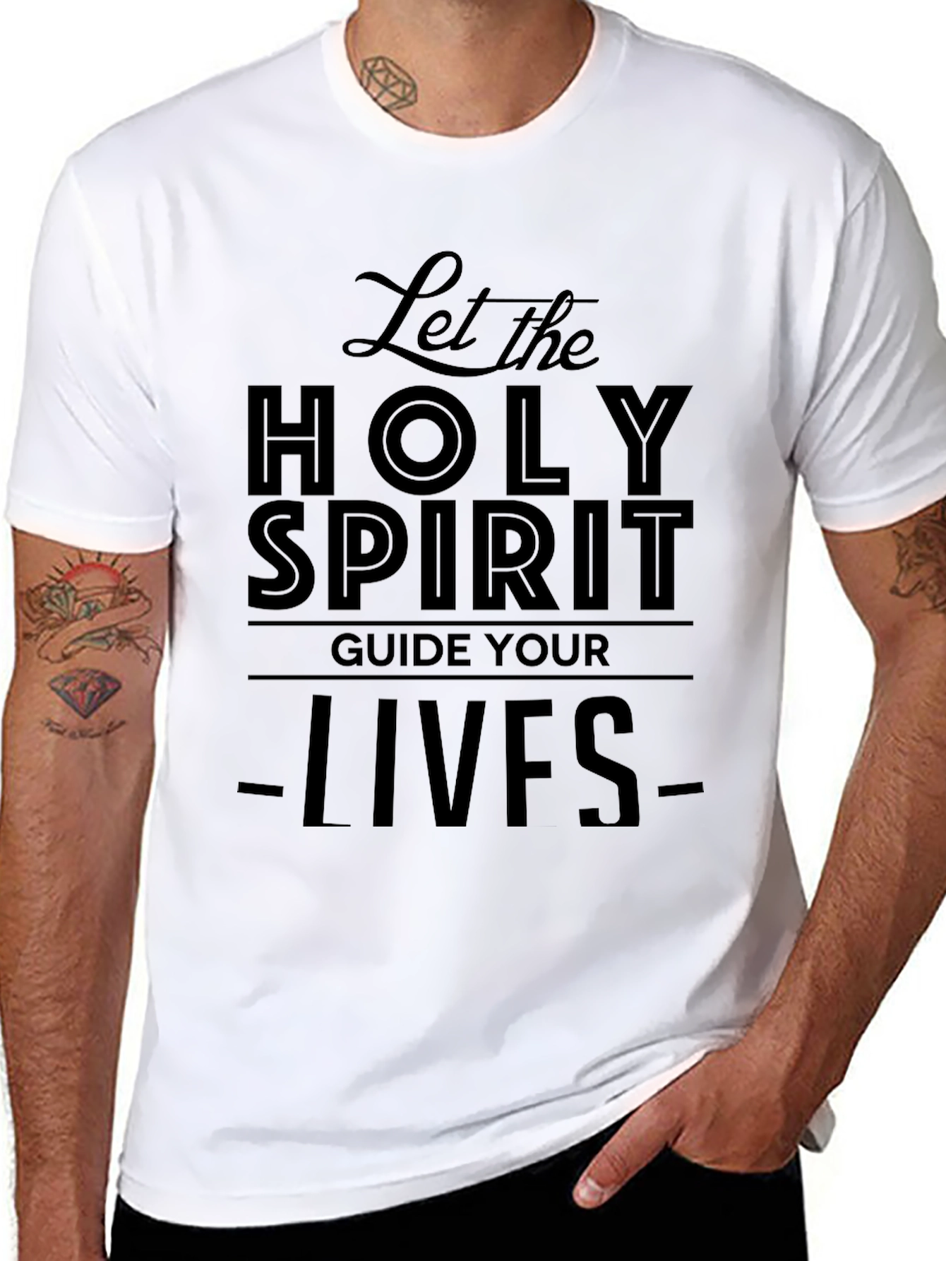 Holy Spirit Graphic T-Shirt - Black
