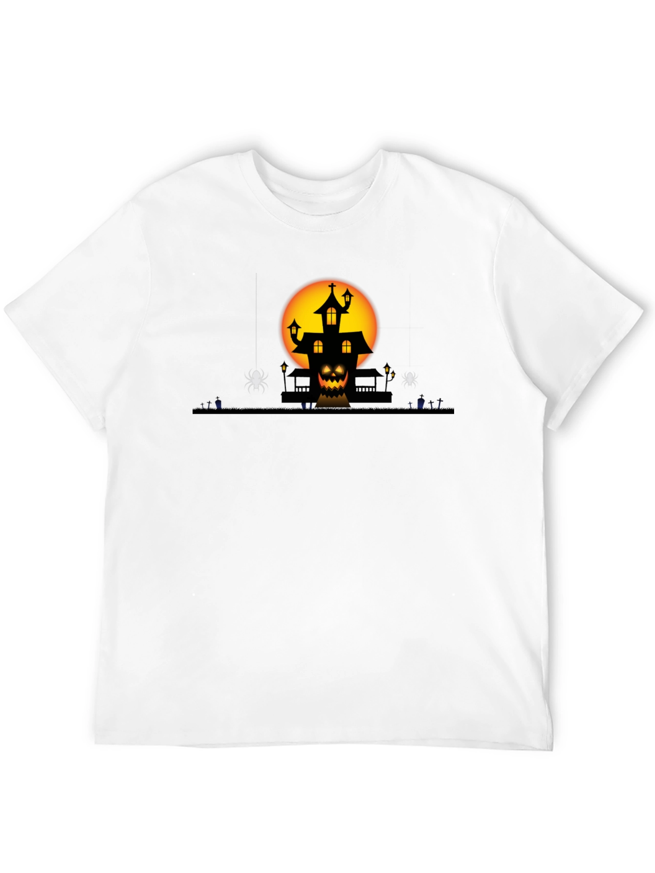 Halloween Haunted House Graphic Tee