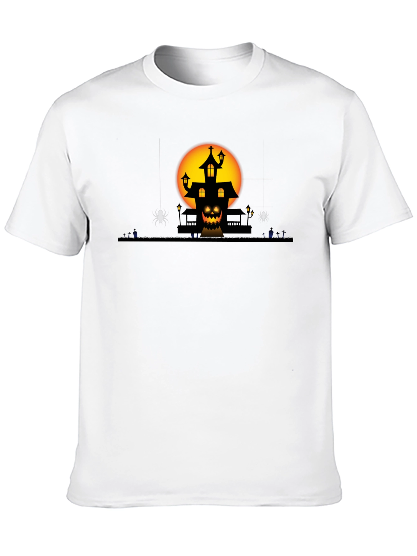 Halloween Haunted House Graphic Tee