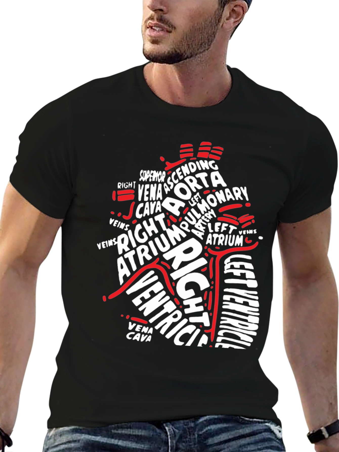 Anatomical Heart T-Shirt - Medical Science Tee