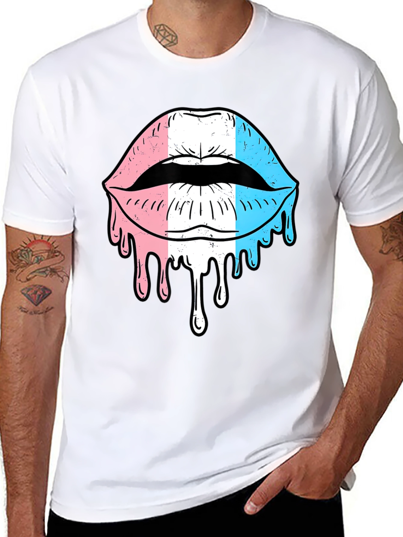 Trans Pride Lips Graphic T-Shirt