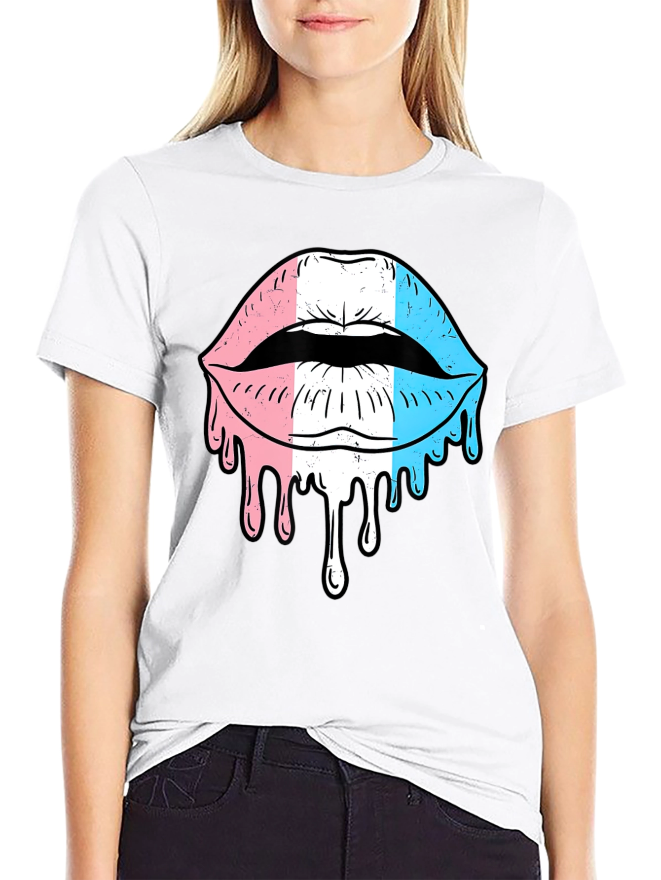 Trans Pride Lips Graphic T-Shirt