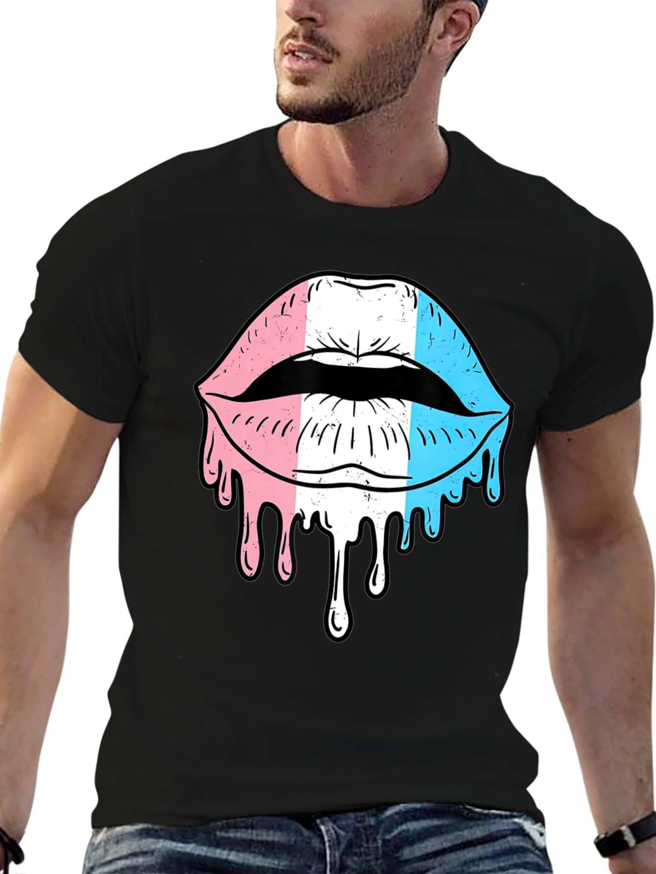 Trans Pride Lips Graphic T-Shirt
