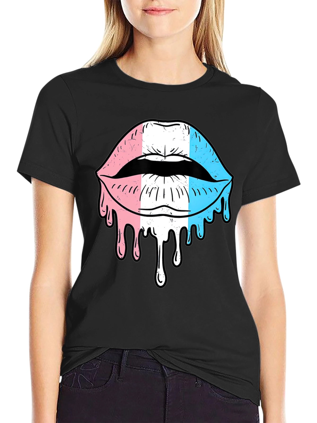 Trans Pride Lips Graphic T-Shirt