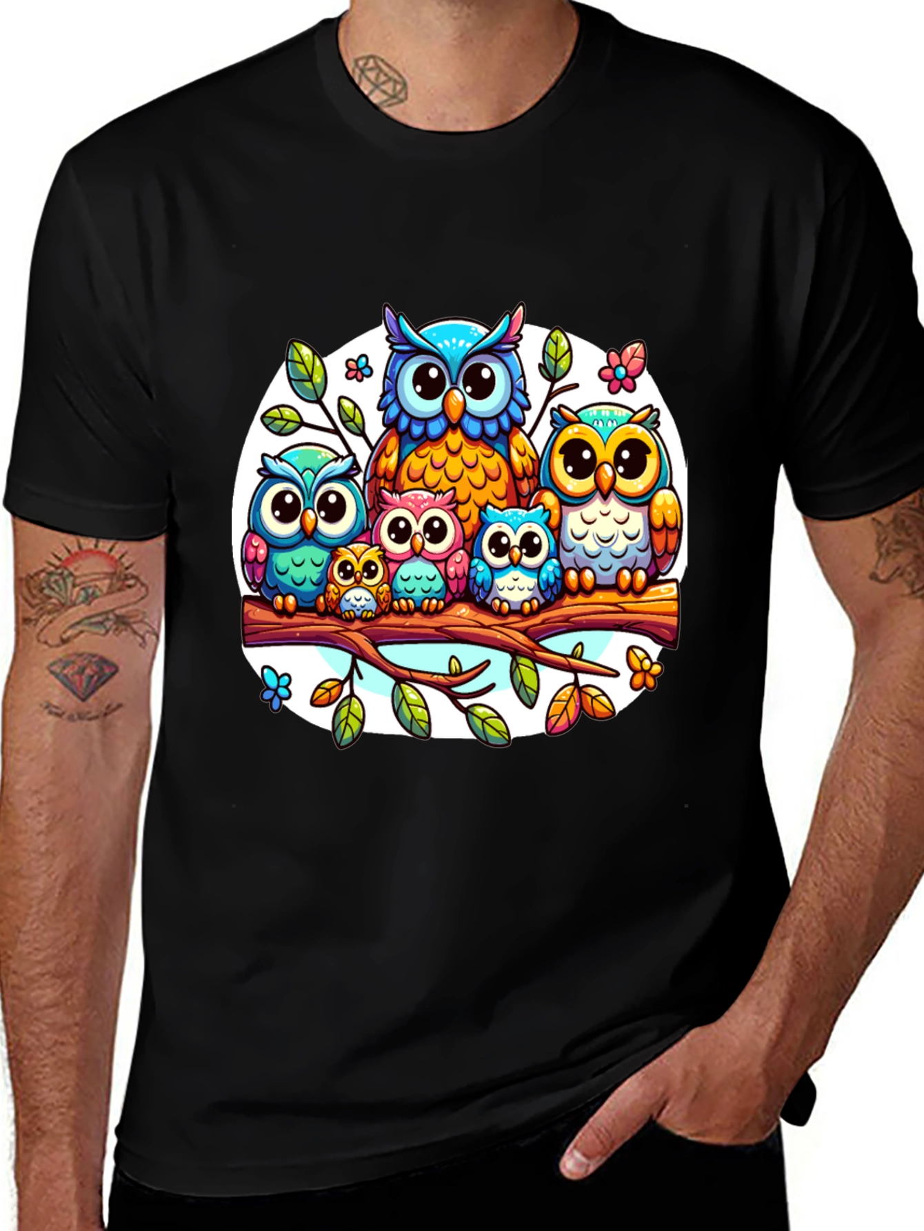 Cute Owl Family T-Shirt