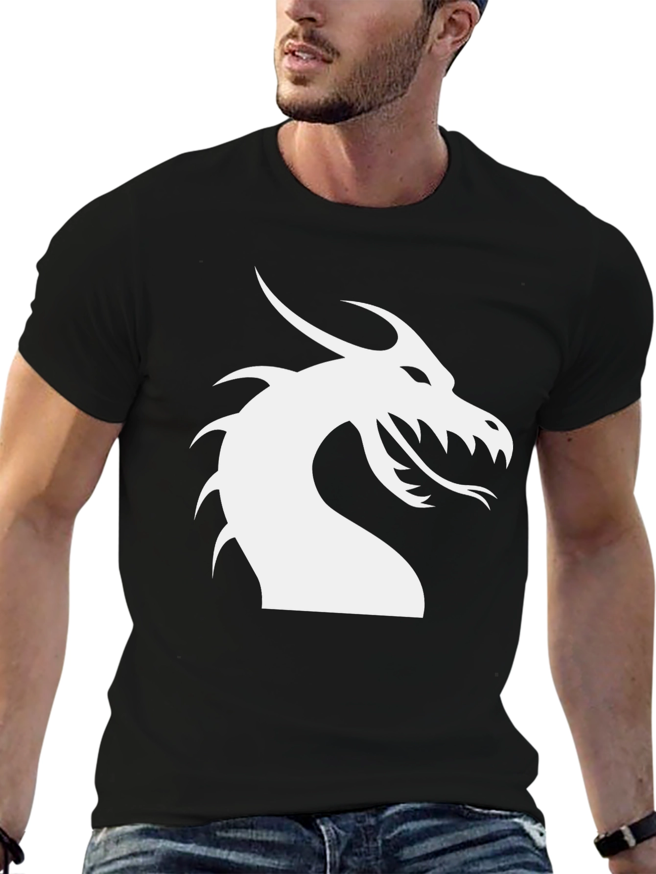 Dragon Graphic Tee - Black