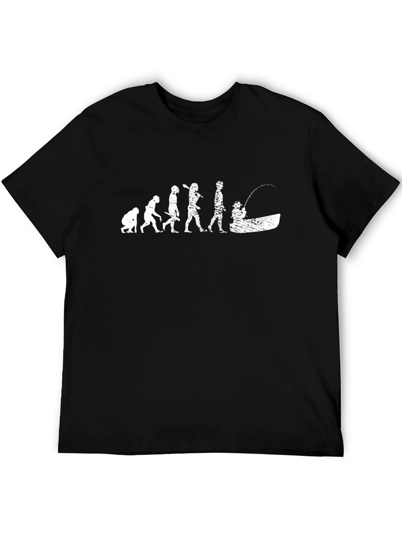 Evolution of Fishing Humor Graphic Tee
