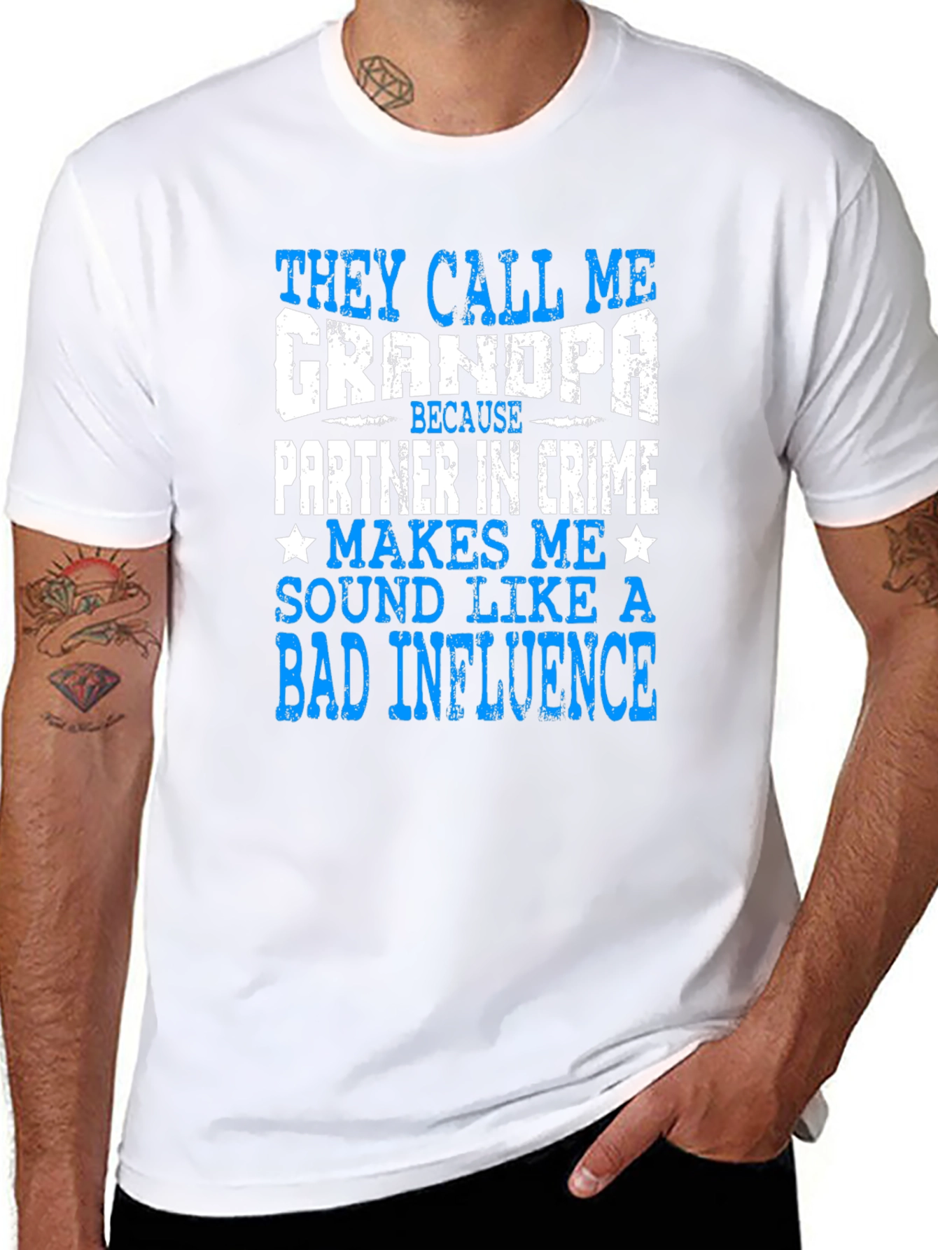 Funny Grandpa T-Shirt - Bad Influence