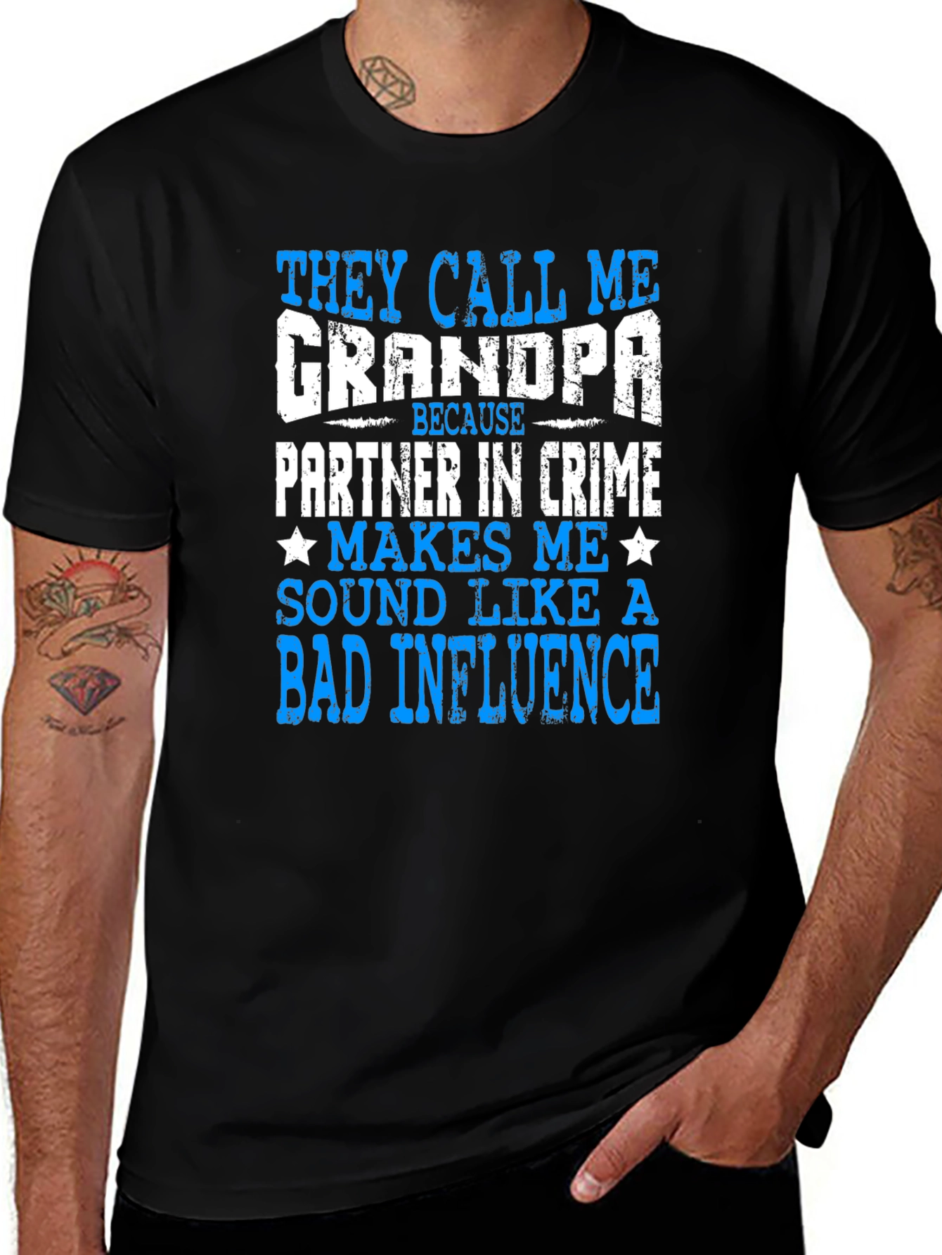 Funny Grandpa T-Shirt - Bad Influence