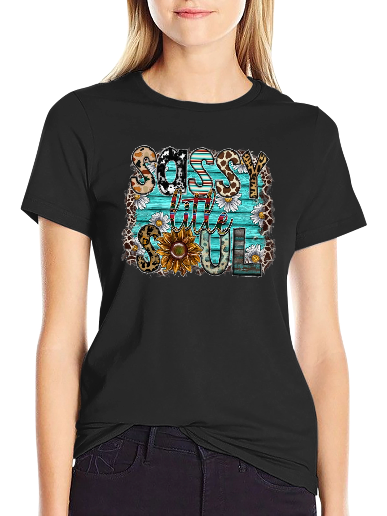 Sassy Little Soul Graphic Tee - Unisex Black T-Shirt