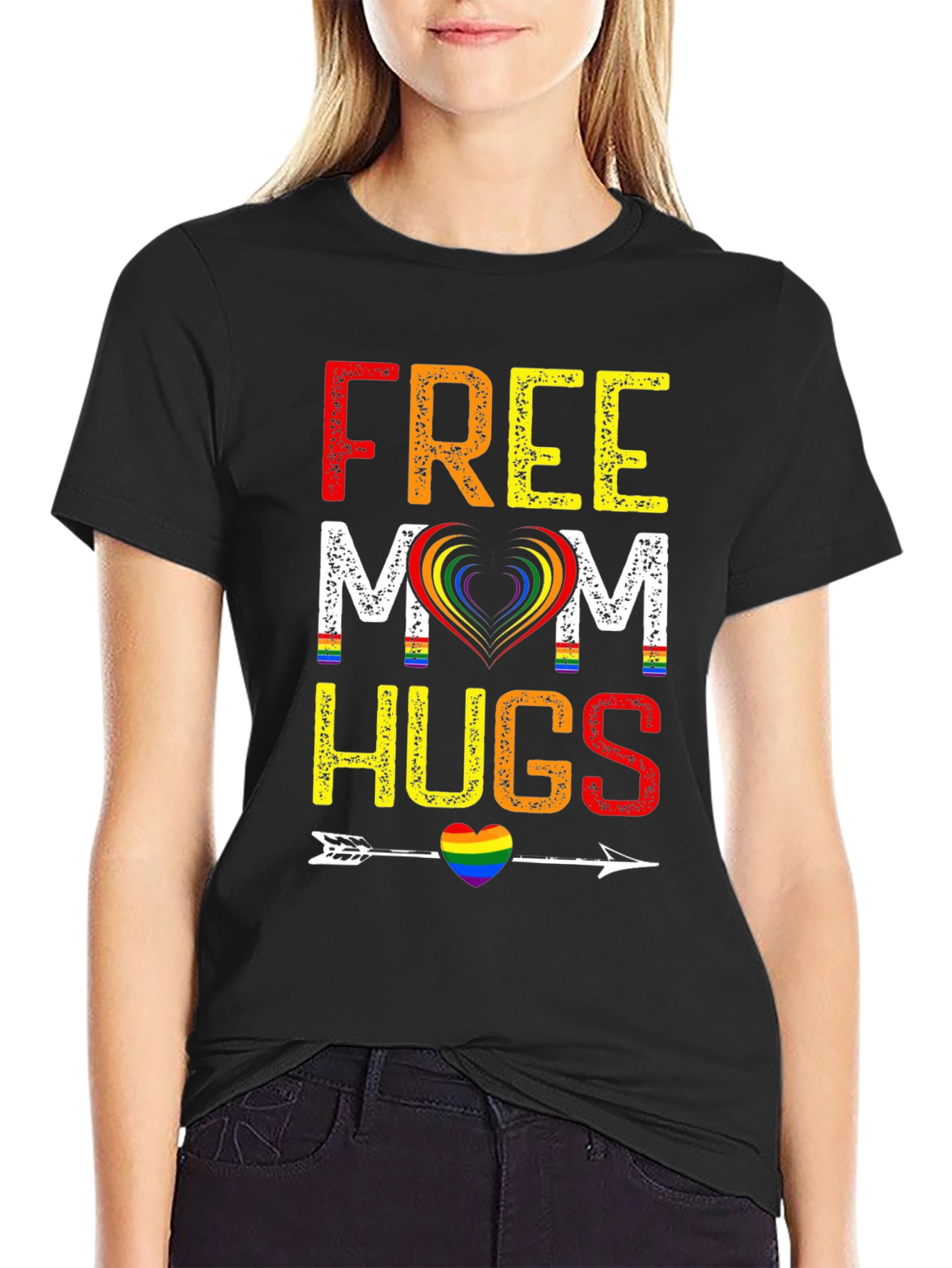 Free Mom Hugs LGBTQ Pride T-Shirt