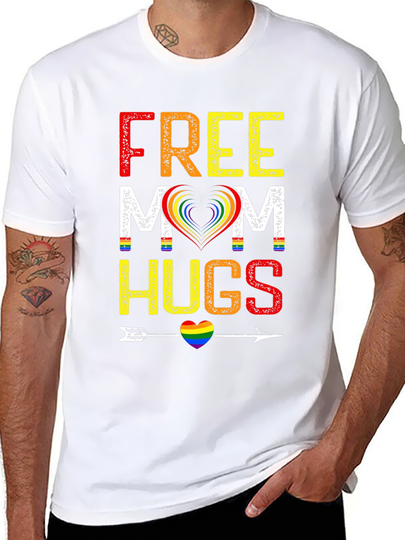 Free Mom Hugs LGBTQ Pride T-Shirt