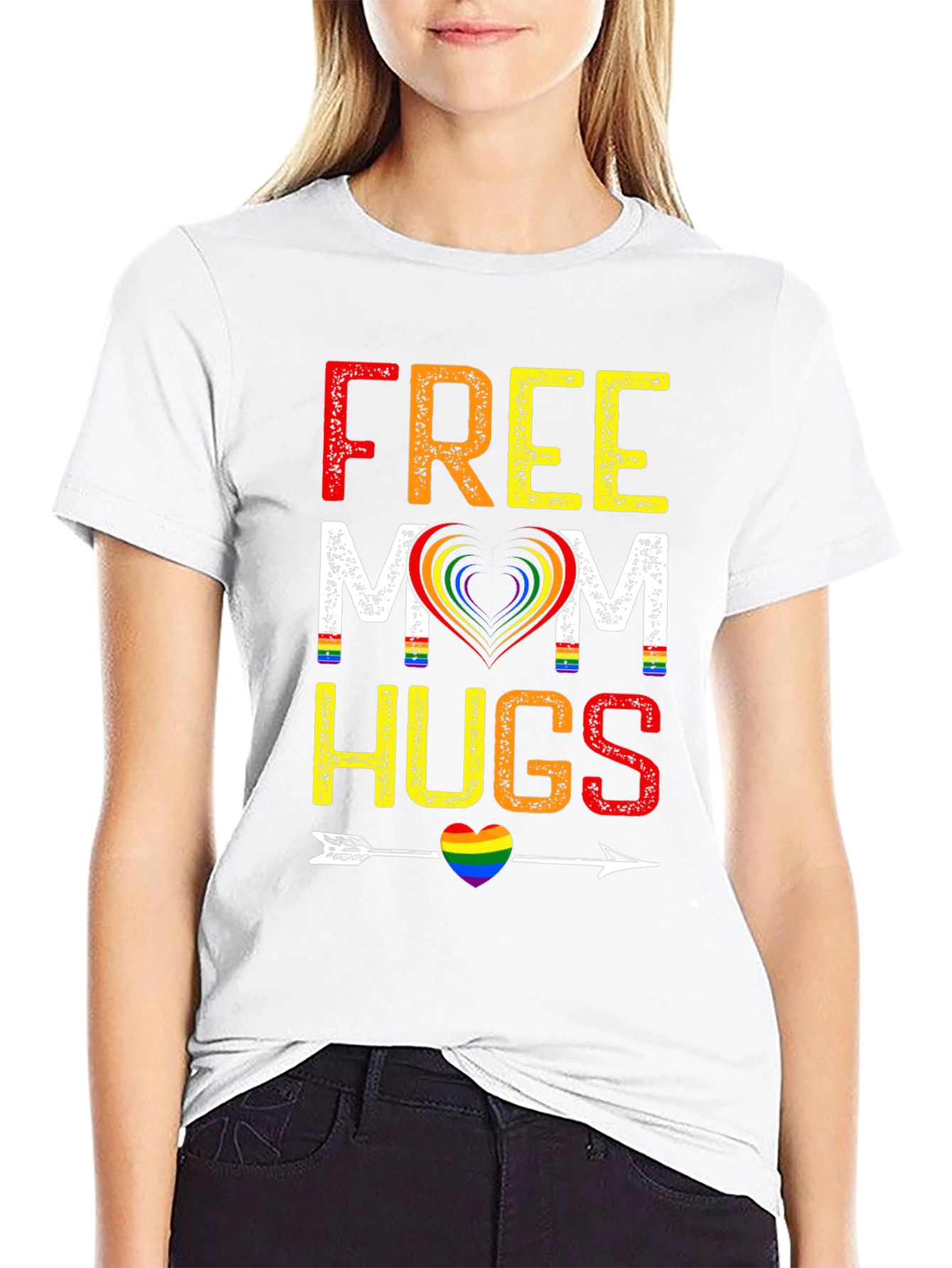 Free Mom Hugs LGBTQ Pride T-Shirt