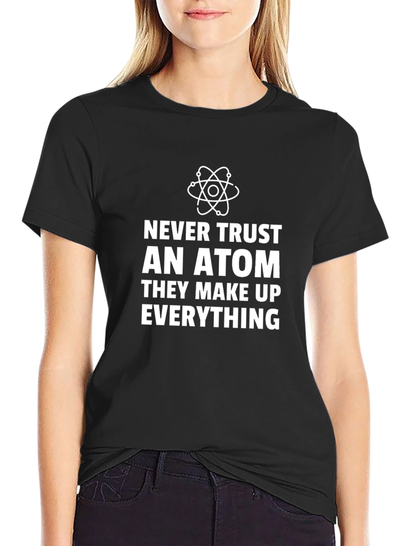 Never Trust An Atom Mens Graphic Tee