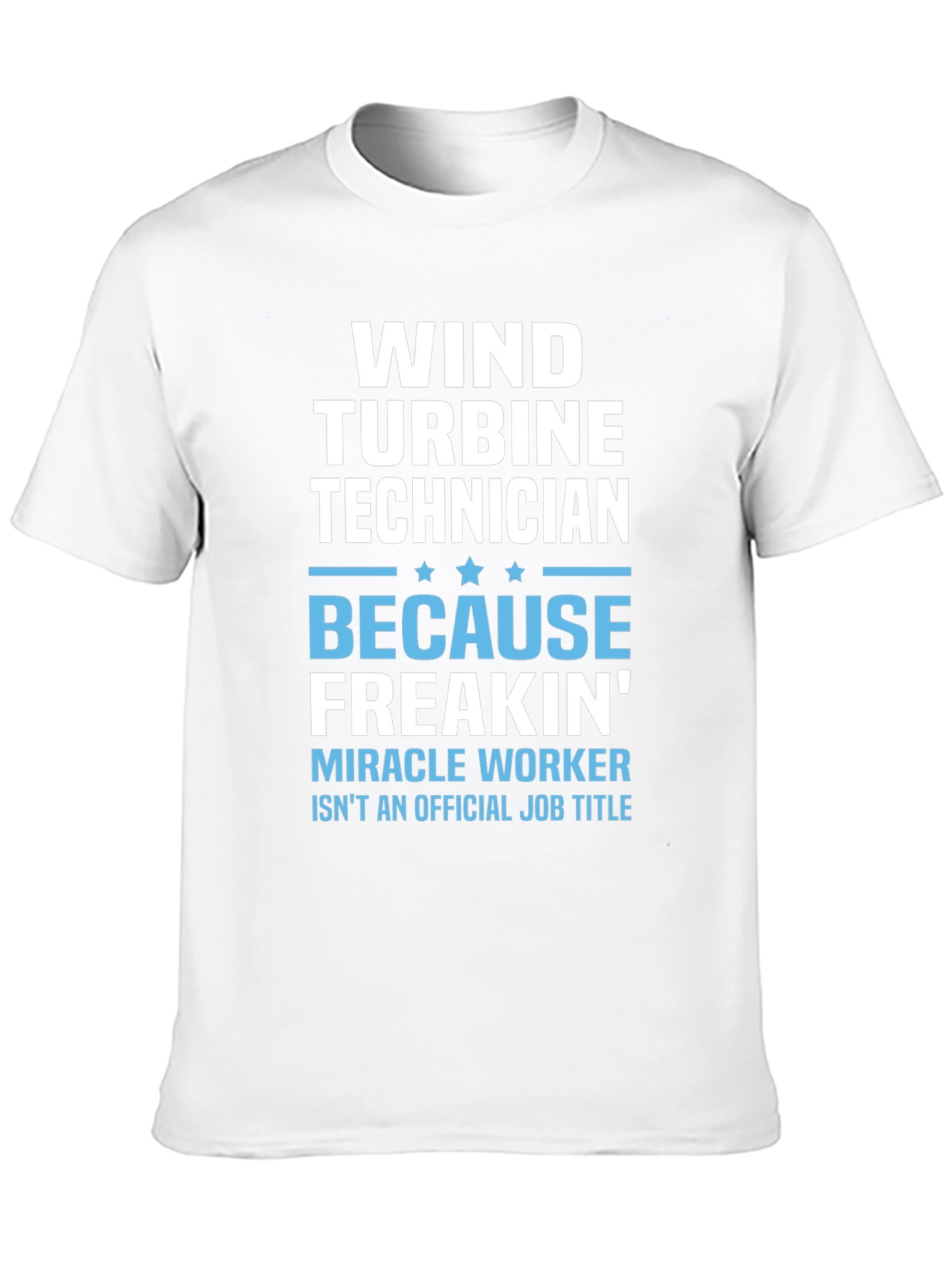 Wind Turbine Technician Funny Job Title T-Shirt