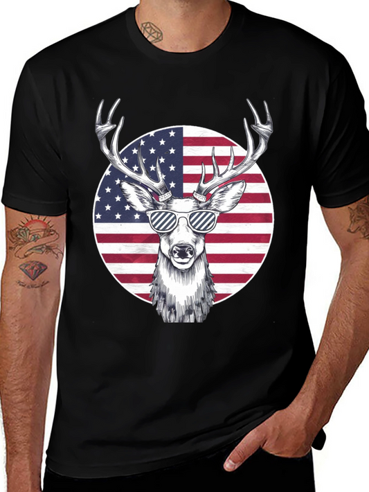 American Deer Graphic Tee