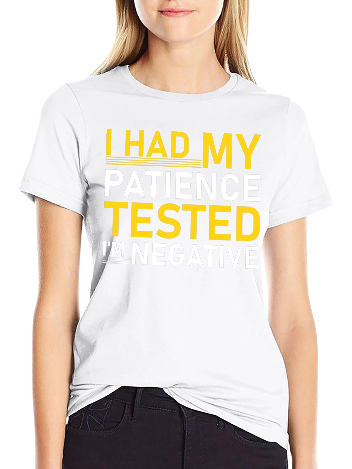 Funny Patience Tested Negative Graphic Tee