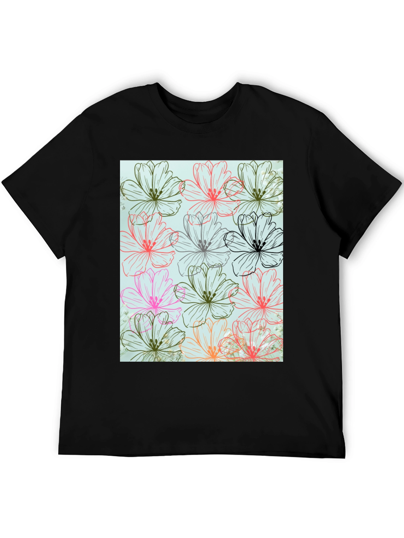 Floral Print Tee - Stylish Casual Wear