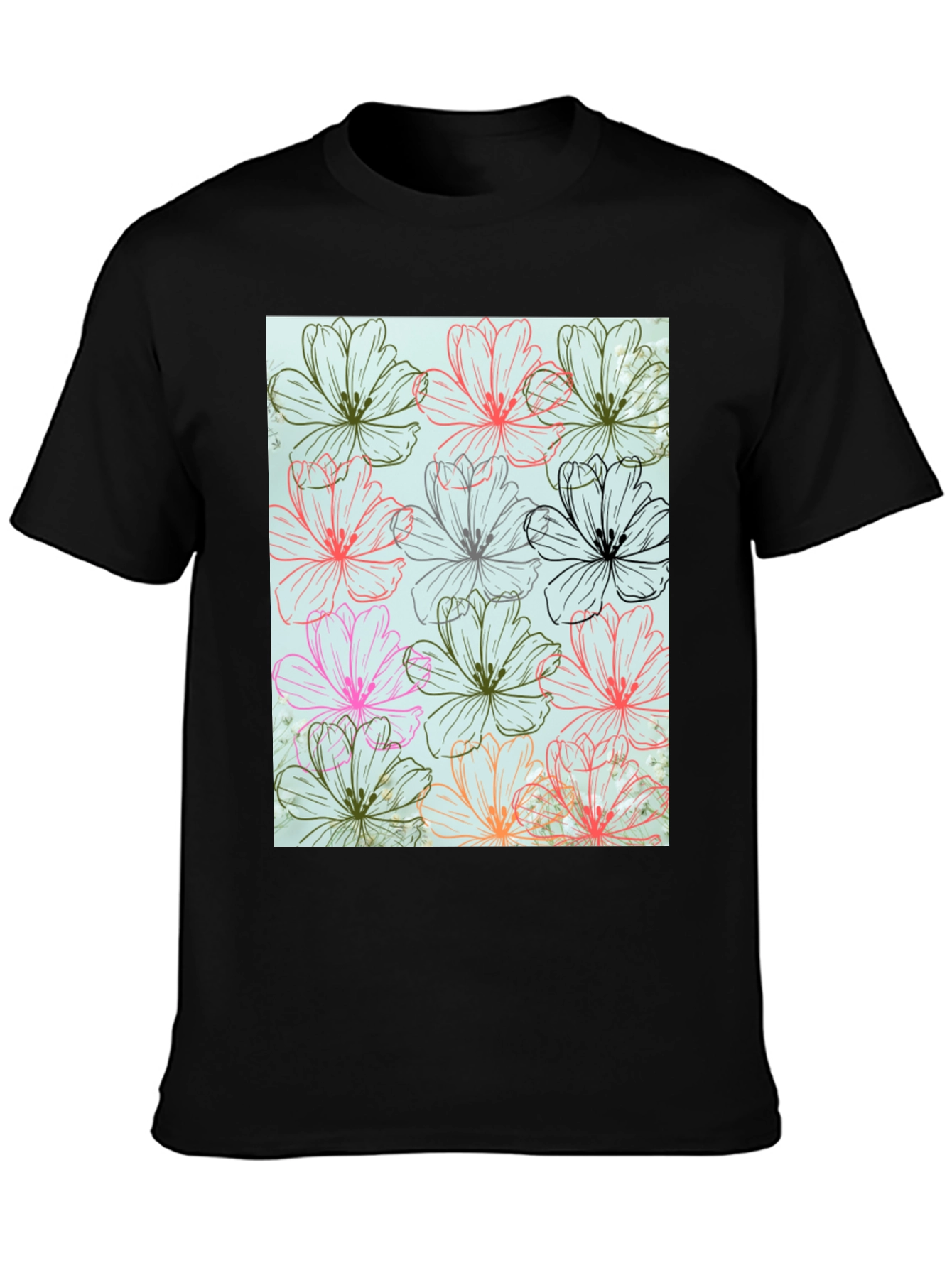 Floral Print Tee - Stylish Casual Wear