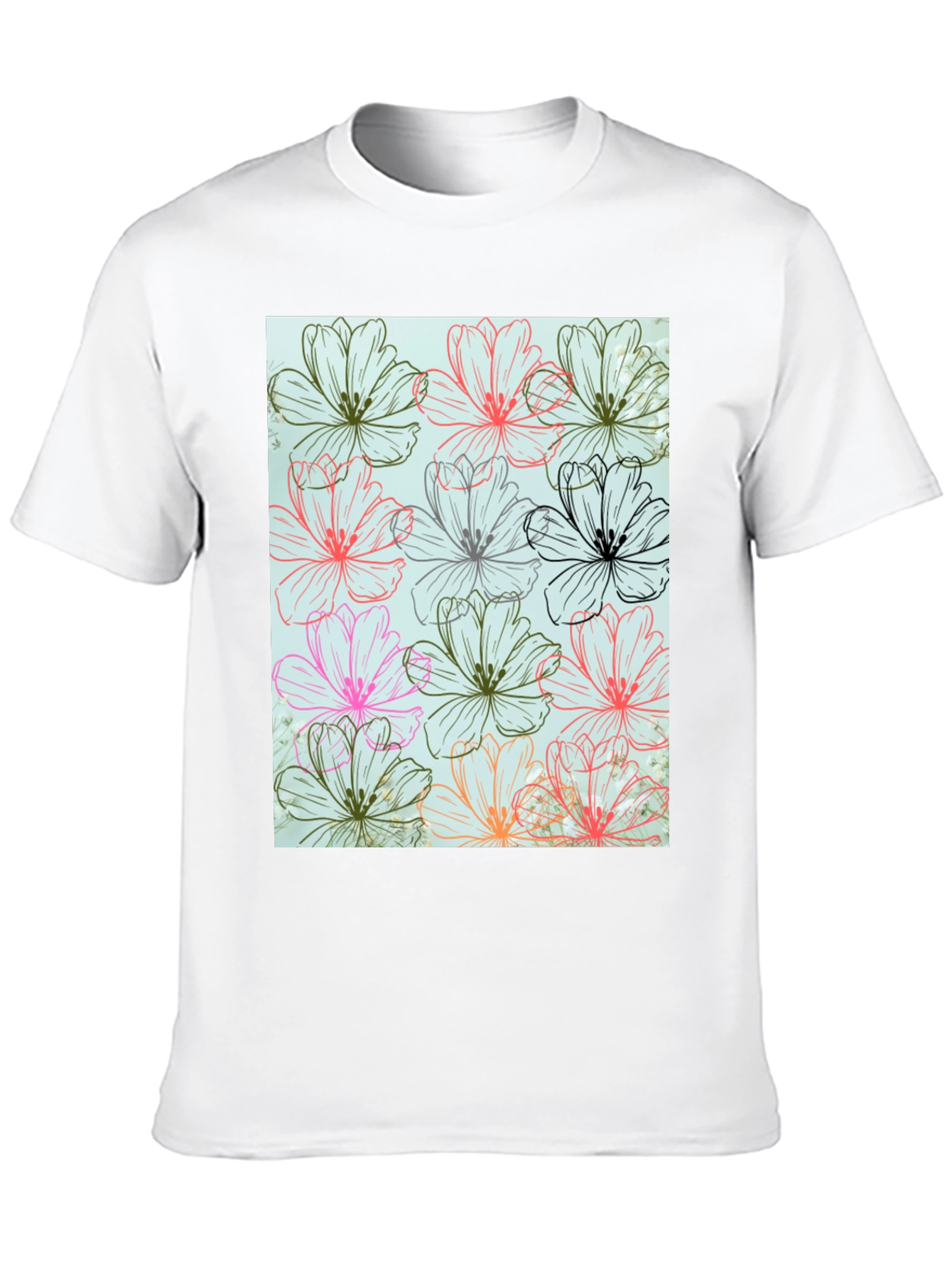 Floral Print Tee - Stylish Casual Wear