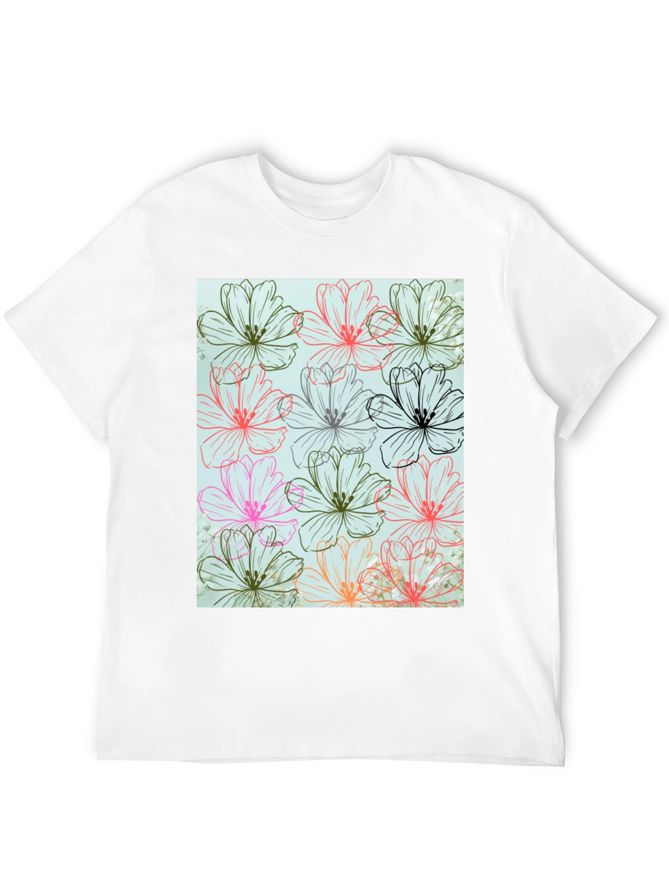 Floral Print Tee - Stylish Casual Wear