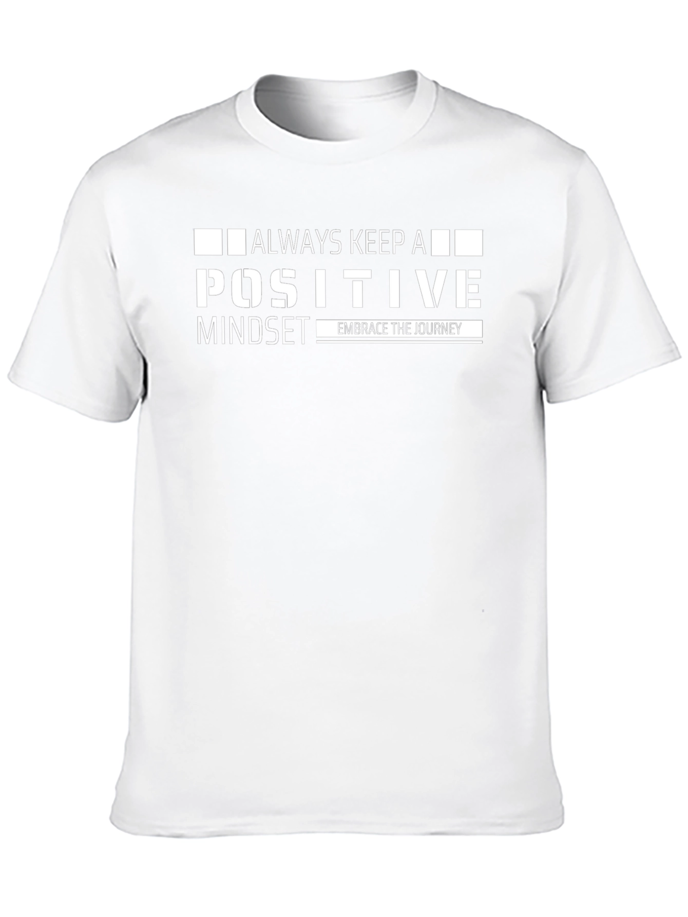 Positive Mindset Graphic Tee - Embrace the Journey T-Shirt