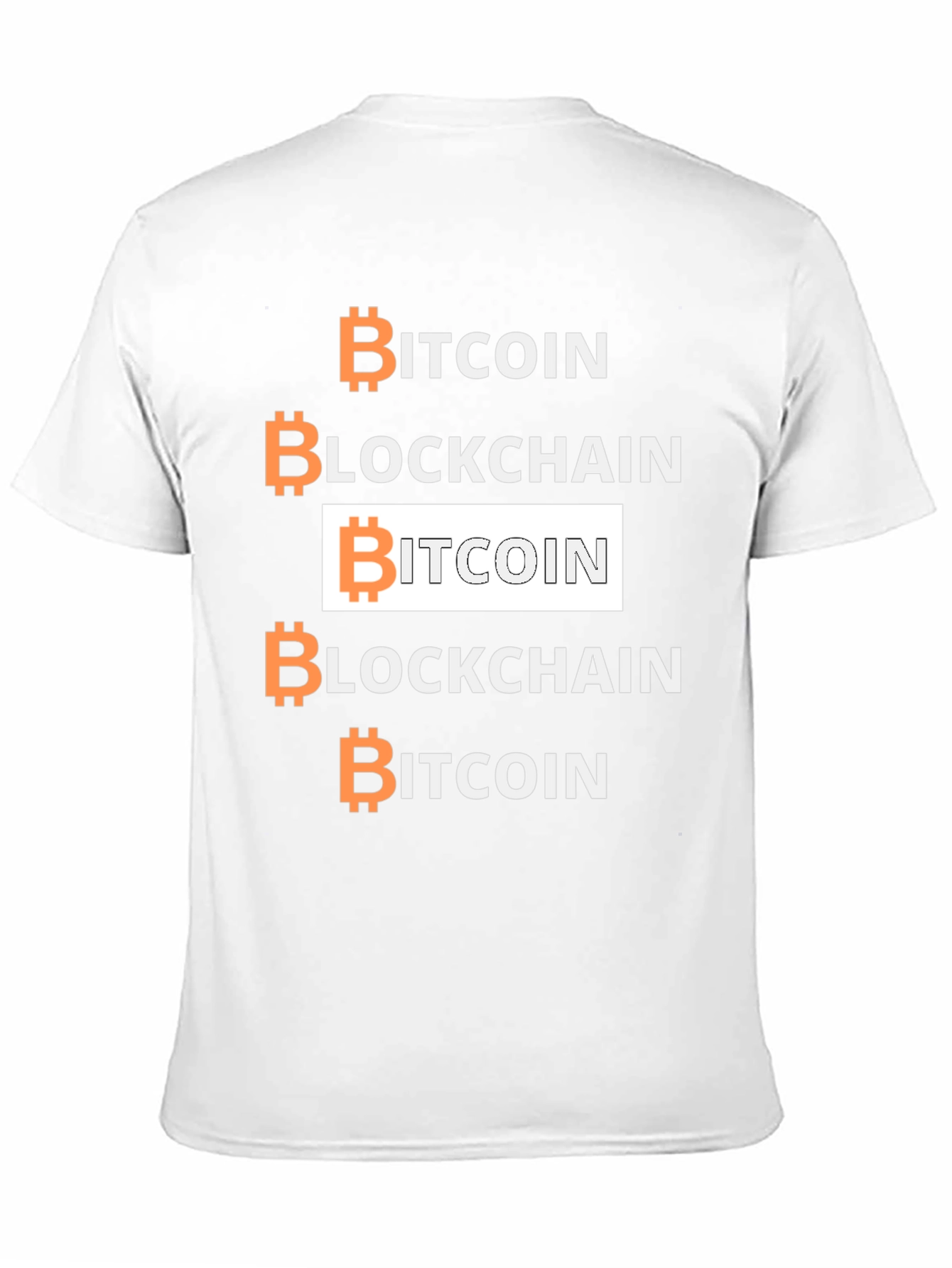 Bitcoin Blockchain Graphic Tee - Crypto Enthusiast Shirt
