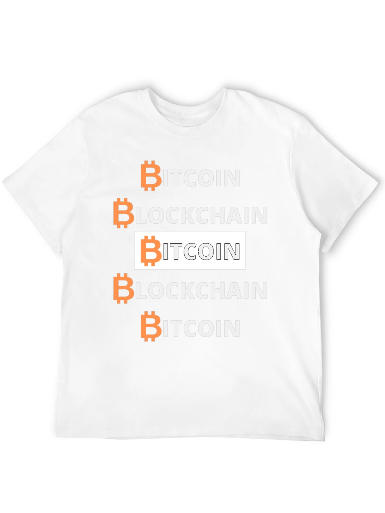 Bitcoin Blockchain Graphic Tee - Crypto Enthusiast Shirt